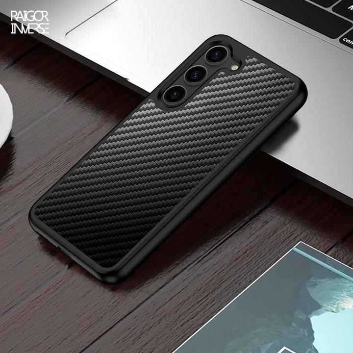 Image du produit Raigor Inverse Samsung Galaxy S25 - Raigor Scott Series Case Black Carbon (Samsung Galaxy S25)