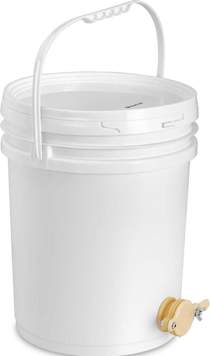 Produktbild Wiesenfield Honigeimer Honigtank Honigabfüllbehälter Kunststoff mit Henkel Deckel Hahn 20 L (20 l)