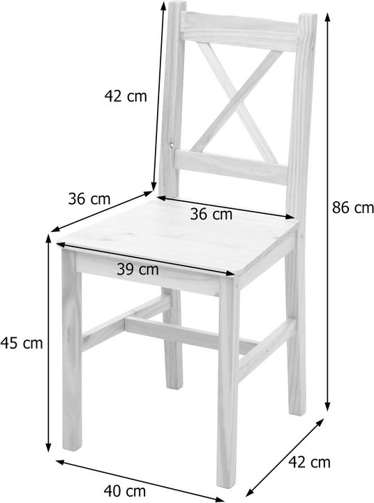 Produktbild Jamb 4x Esszimmerstuhl Landhaus