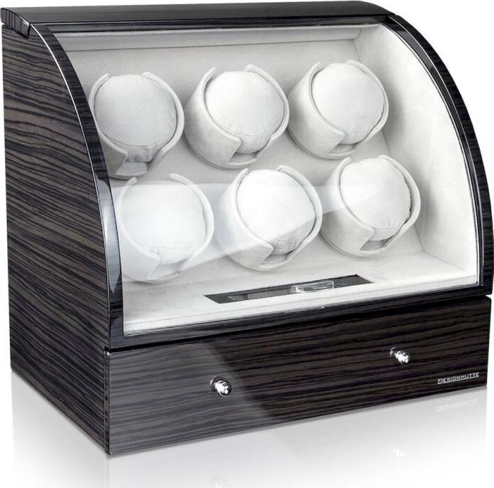 Designhütte Uhrenbeweger Basel 6 LCD - Dark Oak (6 x)