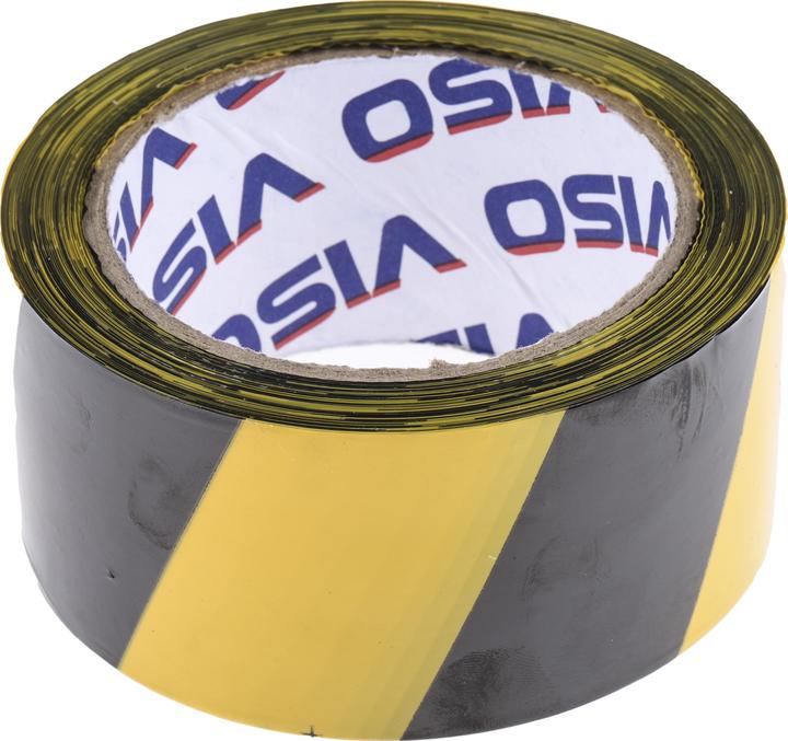 Produktbild Rs Pro Trassierband Schwarz, Gelb Typ Bodenmarkierungsband, 50mm x 100m (50 mm)