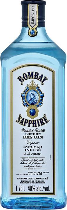 Bombay Gin London Dry Pad léger (1 x 70 cl)