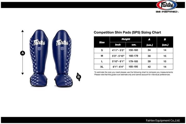 Actual product image Fairtex Competition Schienbein/Rist Schoner (M)