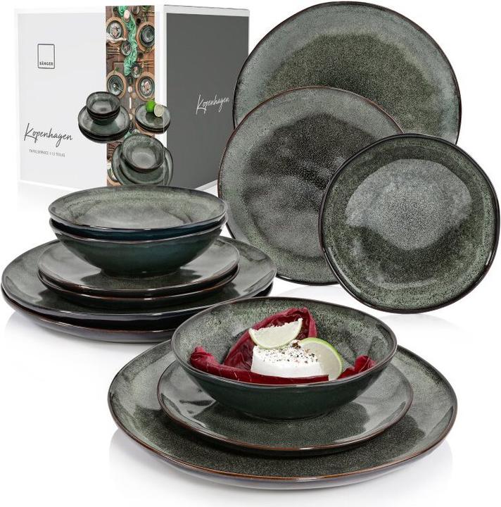 Sänger Geschirr Dinner service Copenhagen (12 Piece)