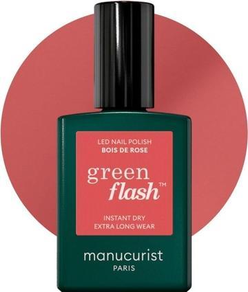 Produktbild Manucurist Green Flash Nagellack Bois de Rose (Rosa, Gel-Effekt Nagellack)