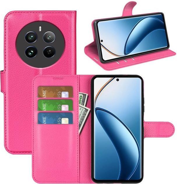 Actual product image MU Classic Litchi Leather Bookcover Series (Realme 12)