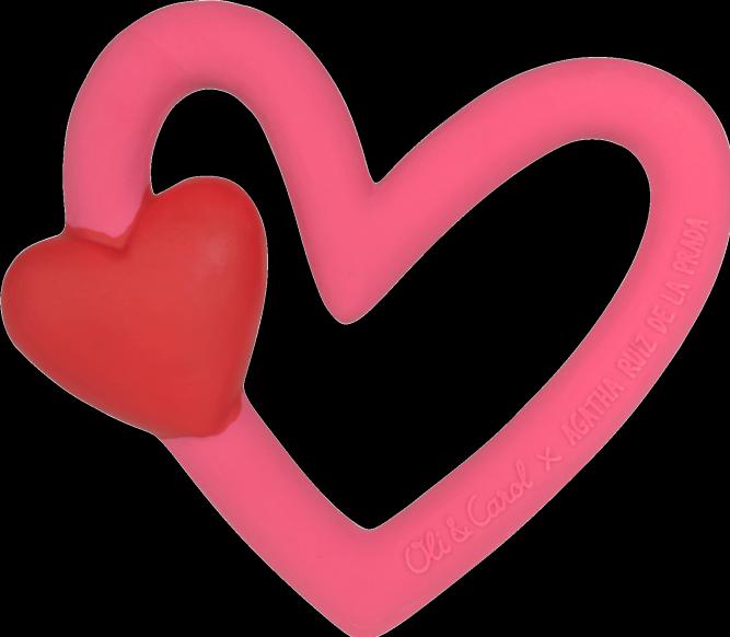 Immagine prodotto Oli and Carol Agatha Ruiz de la Prada Cuore Anello per dentizione e giocattolo da bagno