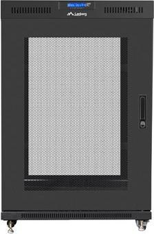 Produktbild Lanberg Free-standing cabinet 19 inches 22U perforated doors LCD (flat pack) V2 black (22 HE, 19 Zoll Rack)