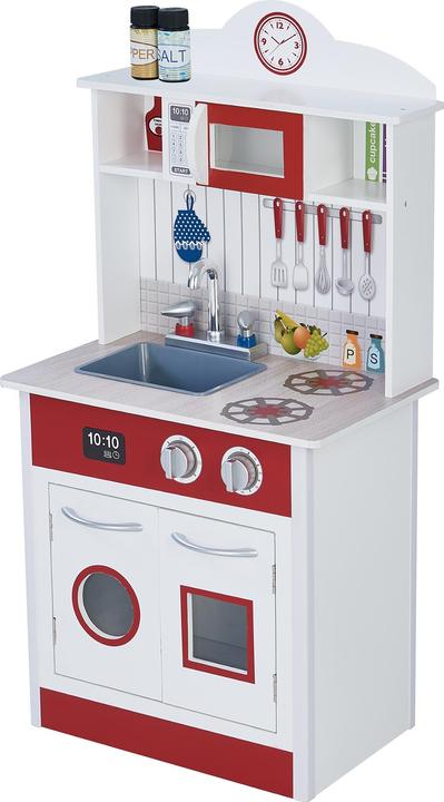 Produktbild Teamson Kids Weie Spielkche Madrid Interaktive Kinderkche aus Holz fr fantasievolles Spielen