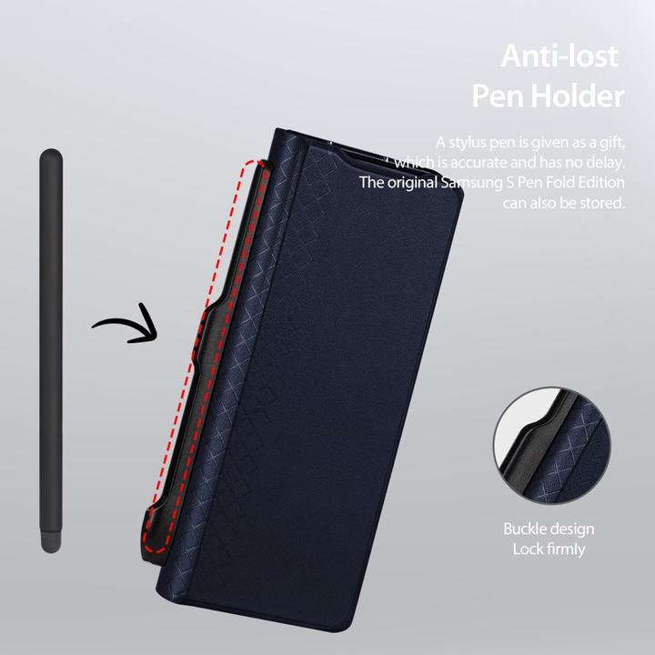 Produktbild Dux Ducis - Bril (with Pencil Holder) - Samsung Galaxy Z Fold7 - Blue (Samsung Galaxy Z Fold7)