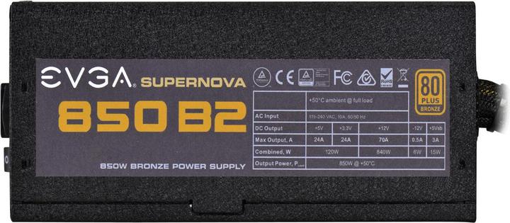 Immagine prodotto EVGA 450 B1 80 Bronze 450 W incl PowerOnSelf Tester Power Supply 100B10450K3 850 W (850 W)