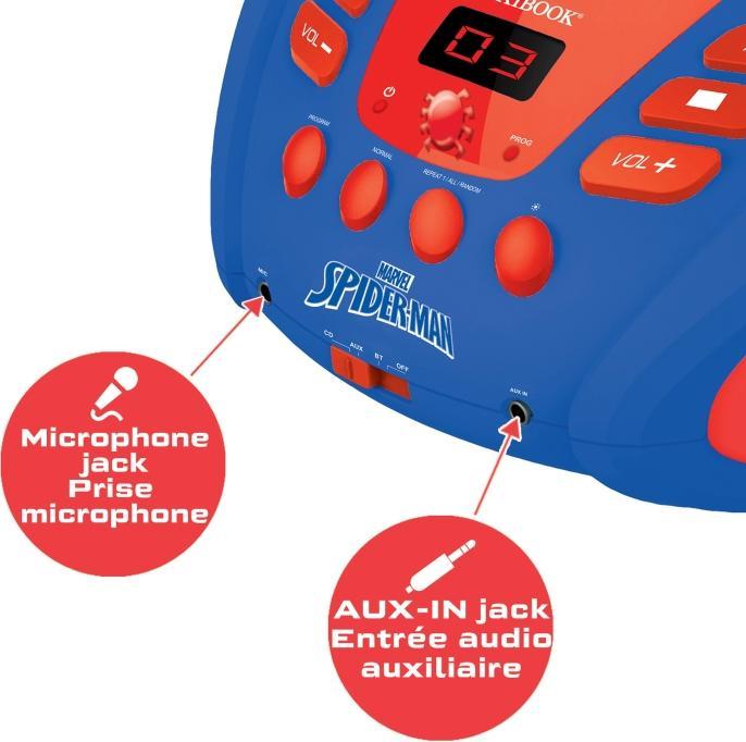 Actual product image Lexibook CD player Spider Man
