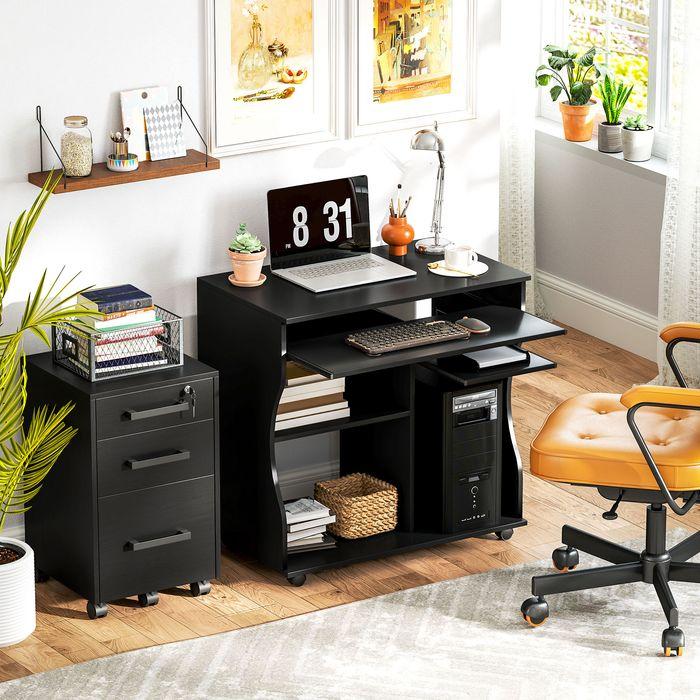 Immagine prodotto Swisshandel24 Tavolo da computer (80 x 48 x 75 cm)