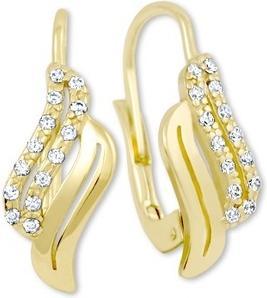 Brilio Gold earrings with cubic zirconia 745 239 001 00584 0000000