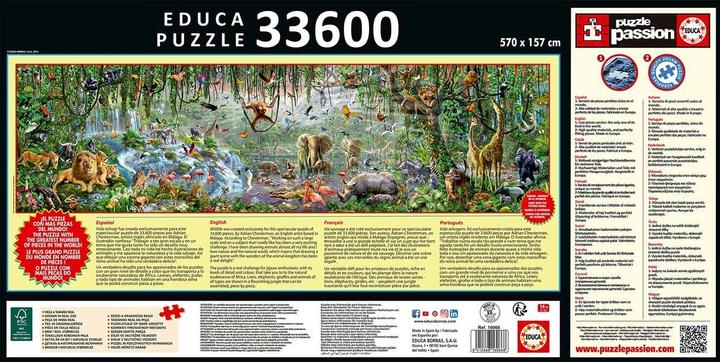 Actual product image Educa La Vie Sauvage (33600 pieces)