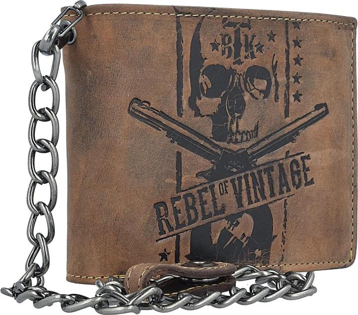 Produktbild Greenburry Vintage Skull Kettenbörse Leder 12,5 cm