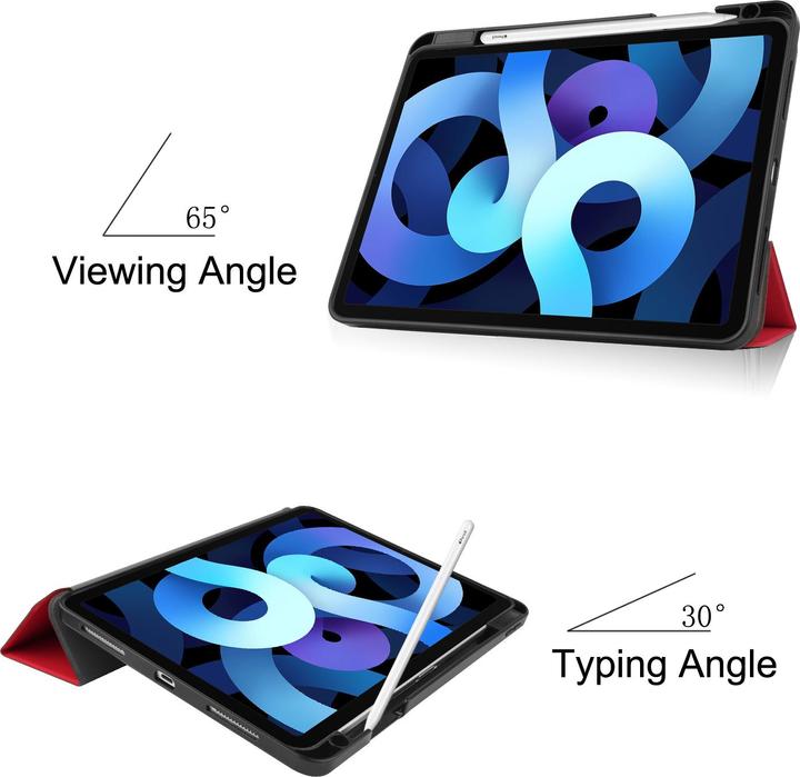 Produktbild Lobwerk Etui für Apple iPad Air 4 (4th Generation) A2072/A2316/A2324/A2325 10.9 Zoll 2020/2022 Case Schutz H (X)