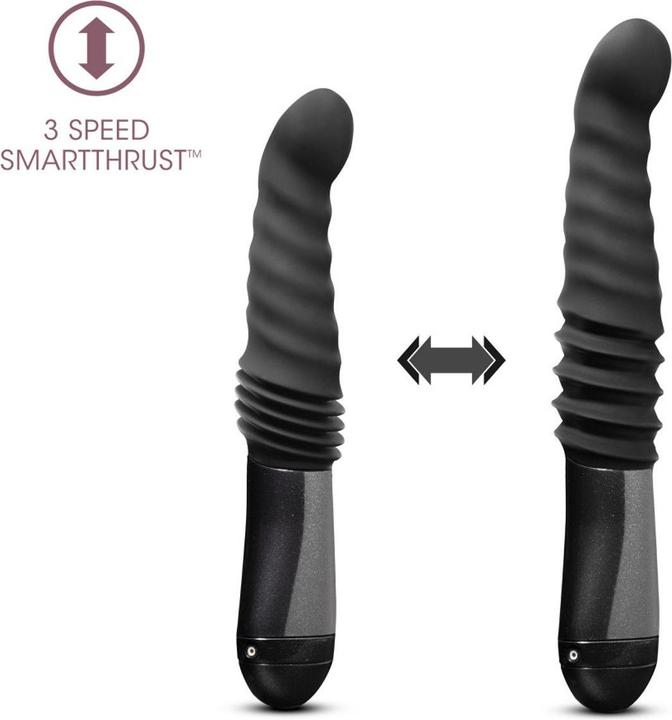 Image du produit Blush Temptasia Lazarus Thrusting Dildo Schwarz