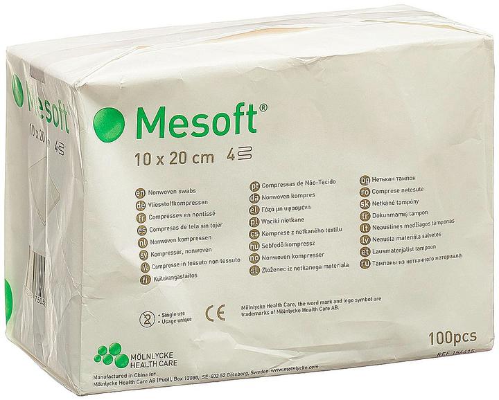 Actual product image Mesoft Kompressen 10x20cm unsteril