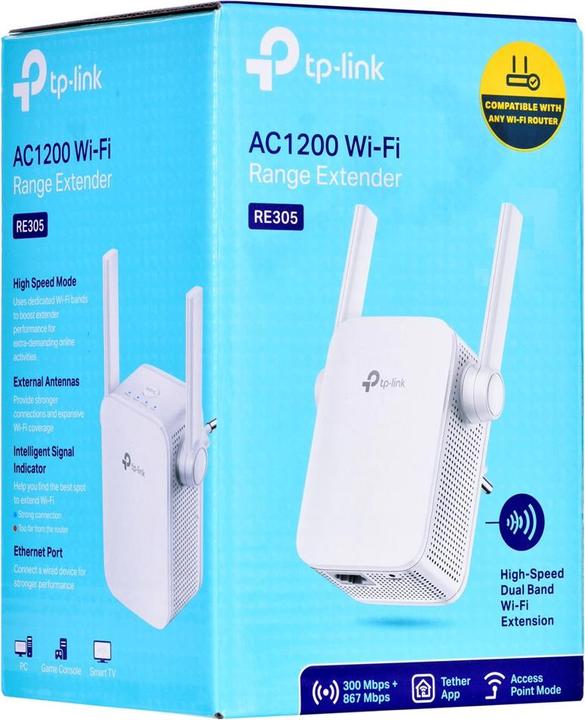 Actual product image TP-Link Tl-Re305 (867 Mbit/s, 300 Mbit/s)