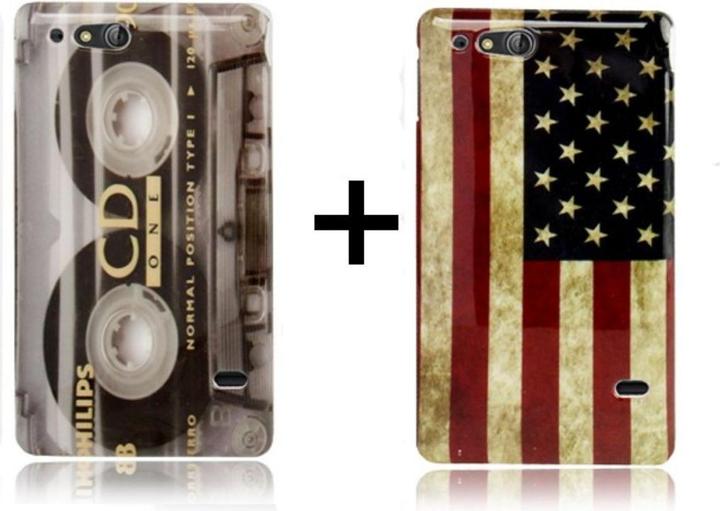 Produktbild König Design Hard Case Hülle Retro Kassette/USA für Handy Sony Xperia go ST27i (Sony Xperia Go ST27i)