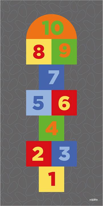 Achoka Play Mat Hopscotch, 100x200cm (100 x 200 cm)