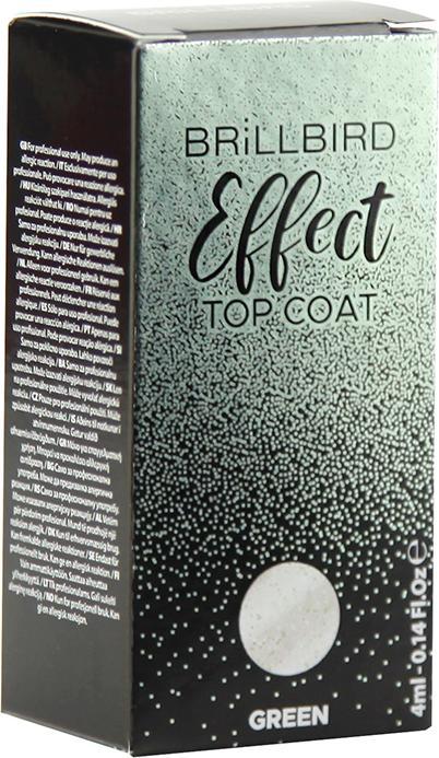 Image du produit BrillBird Effect Top Coat - Vert 4ml (Green, Top coat)