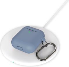 Produktbild Keybudz Elevate Schlüsselanhänger – AirPods 1/2 Silikon-Schutzhülle (Marineblau) (Kopfhörer Tasche)