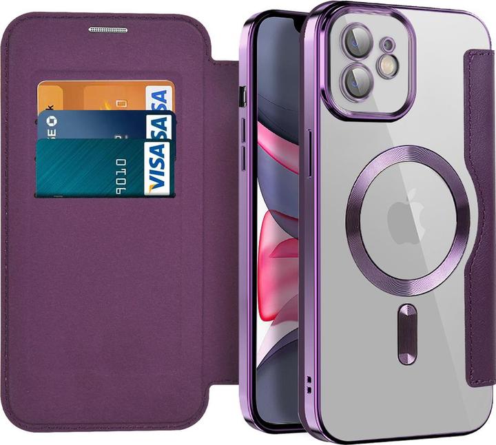 Immagine prodotto Techsuit - SmartMag Book Case - iPhone 11 - Purple (Apple iPhone 11)