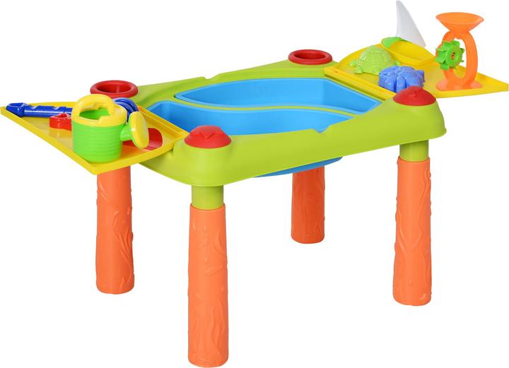 Produktbild Homcom Kinder Sandkastentisch mit 16-tlg. Zubehör