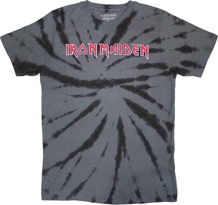 Actual product image Iron Maiden Logo Dye Wash (S)