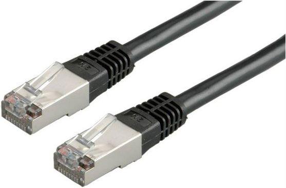 Actual product image RND Electronics Patch cord, RJ45 connector - RJ45 connector, Cat 6, S/FTP, 5m, Black (S/FTP, CAT6, 5 m)