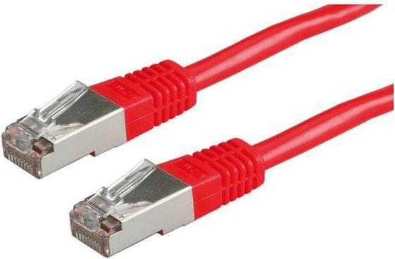Produktbild RND Electronics Patchkabel, RJ45-Steckverbinder - RJ45-Steckverbinder, Cat 6, S/FTP, 2m, Rot (S/FTP, CAT6, 0.14 m)