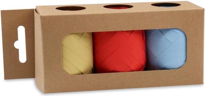 Produktbild Pattberg Geschenkband Opak Matt 3 Stück je 1 cm x 20 m, Mehrfarbig (Geschenkband, 3 x)