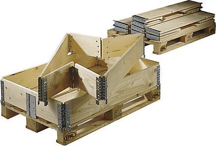 Produktbild kaiserkraft Holzaufsatzrahmen für Palette im Euroformat
