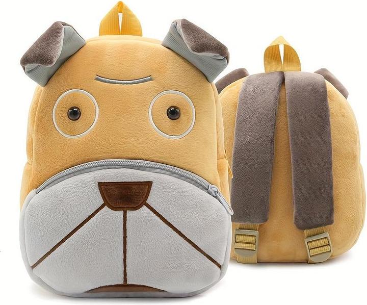 Image du produit Only-Bags.Store Sac d'école en polyester, sac à dos en peluche d'animaux mignons, petit sac de vacances en plein air