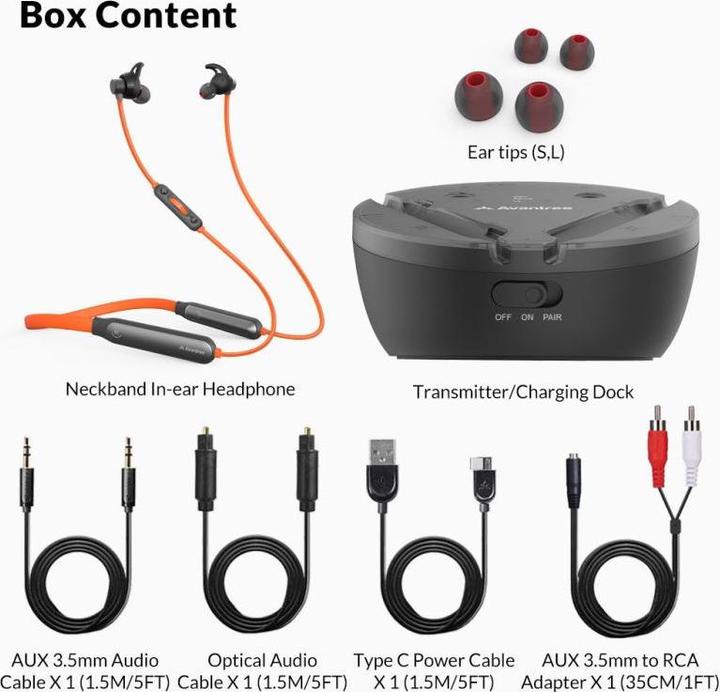Actual product image Avantree BTHT-6018 (NC, 20 h, Wireless)