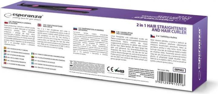Image du produit Esperanza Hair straightener (Fer plat)