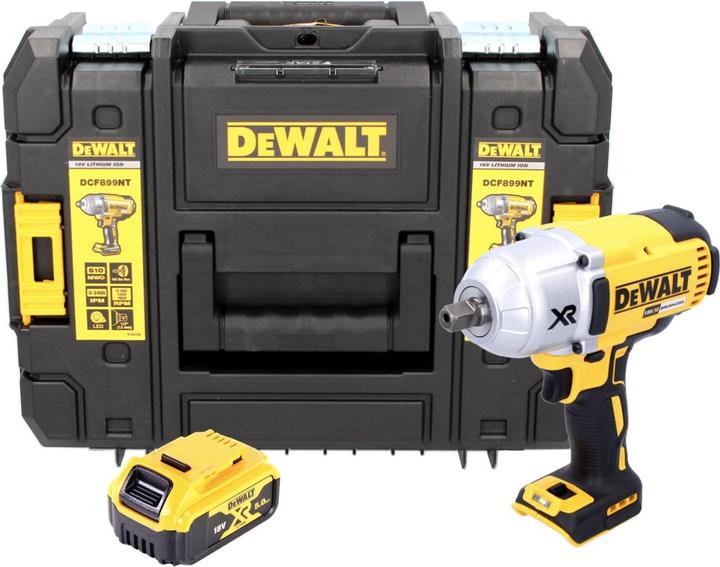 Actual product image DeWalt DCF 899 NT Battery Impact Wrench 18V 1/2" 950Nm Brushless Ball Latch + 1x Battery 5.0Ah + TSTAK (Rechargeable battery operated)