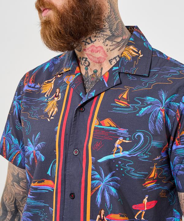 Image du produit Joe Browns Hawaiian Surfing Cuban Short Sleeve Shirt (XXL)