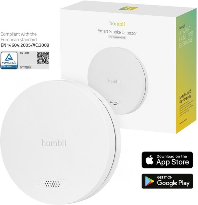 Actual product image Hombli Smart smoke detector