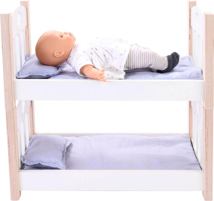 Actual product image Weible Dolls Bunk Bed Grey/White