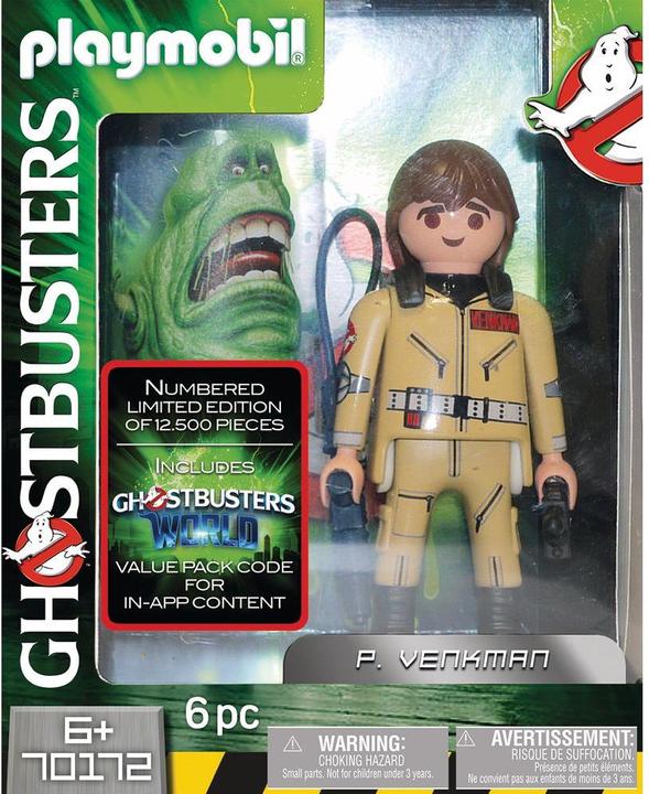 Actual product image Playmobil Ghostbusters collectible figure P. Venkman (70172, Playmobil Ghostbusters)