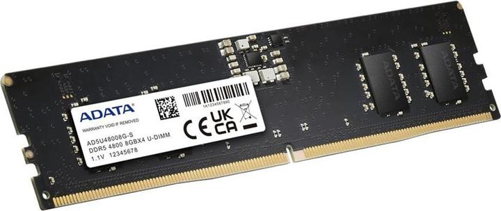 Actual product image Adata Premier DDR5-4800, CL40, On-Die ECC - 8 GB, black, bulk (1 x 8GB, 4800 MHz, DDR5 RAM, DIMM)