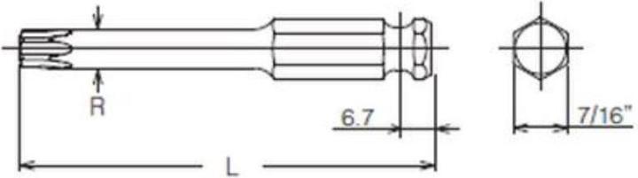Produktbild Koken TORX®-Klinge (Innensechsrund TX M40)