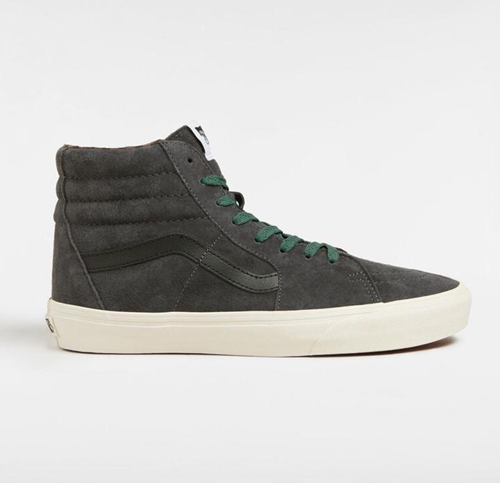 Actual product image Vans Sk8-Hi Pig Suede Plaid Gray/Black (42)