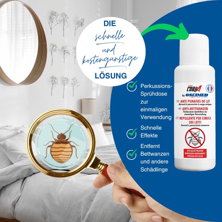 Immagine prodotto Oscimed Sa SUPER COBRA Spray anti cimici dei letti 125ml (Cimici dei letti)