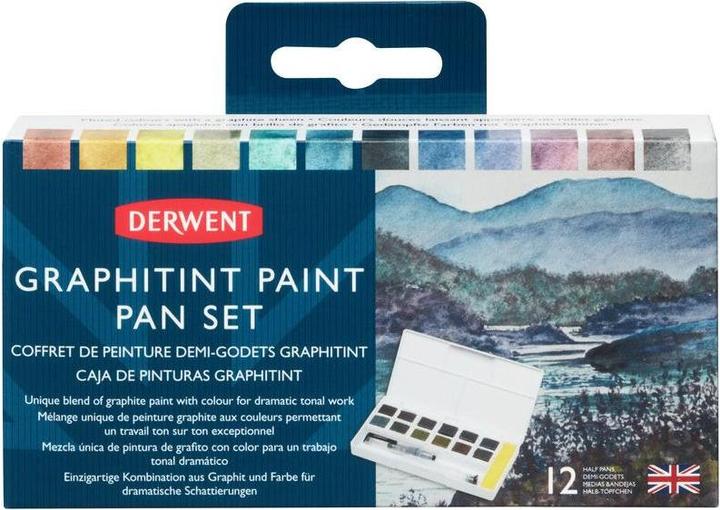 Image du produit Derwent Graphitint 12 pan set (Blanc)