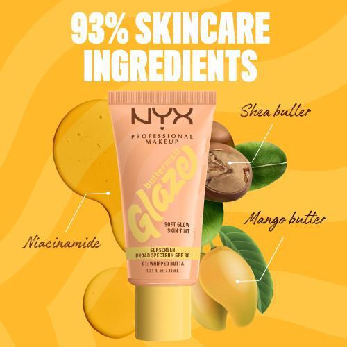 Actual product image NYX Professional Make-Up Buttermelt Glaze Tint (01 Whipped Butta)