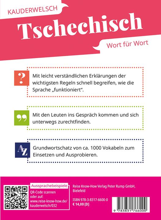 Produktbild Sprachführer Tschechisch - Wort für Wort (Deutsch, Markus Bingel, 2025)